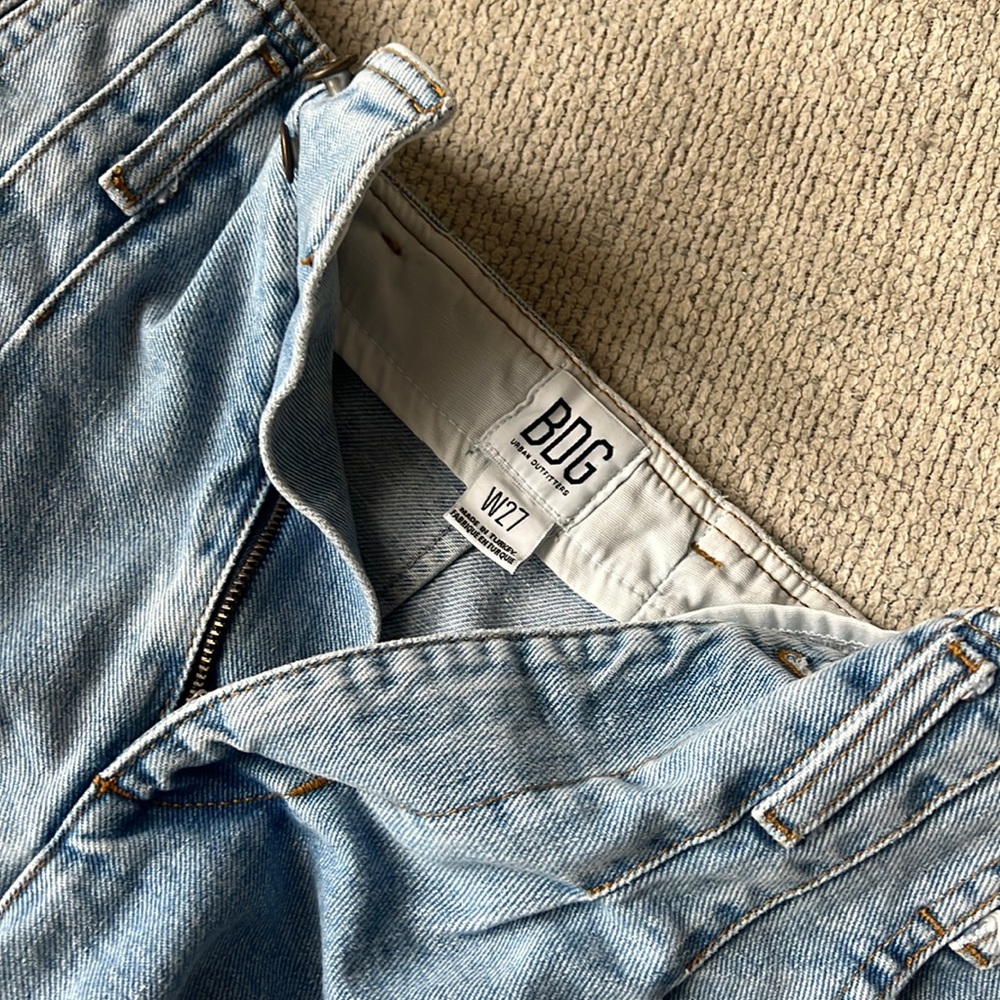BDG denim mid rise mid length shorts